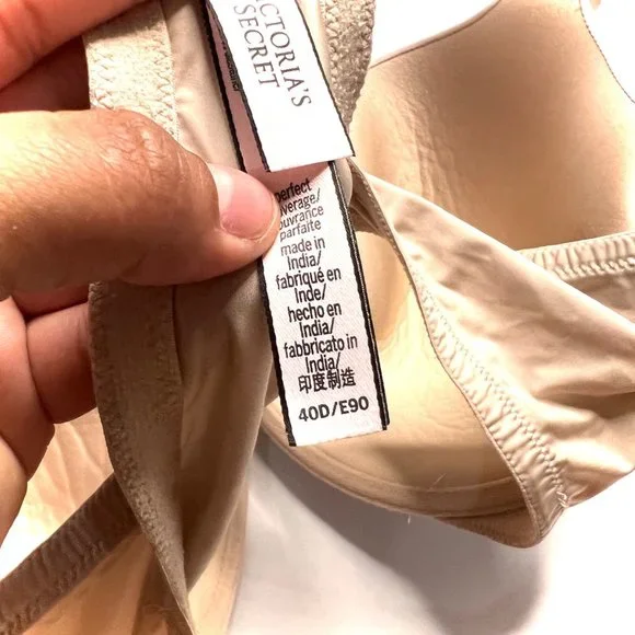 Victoria's Secret Tan Perfect Coverage Bra Size 40D - Picture 10 of 10